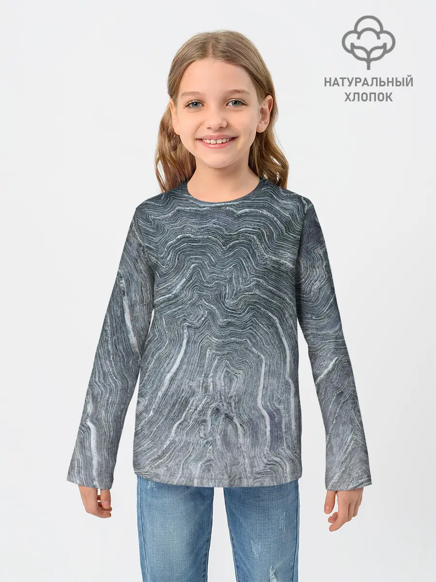 Детский лонгслив / Negative Waves