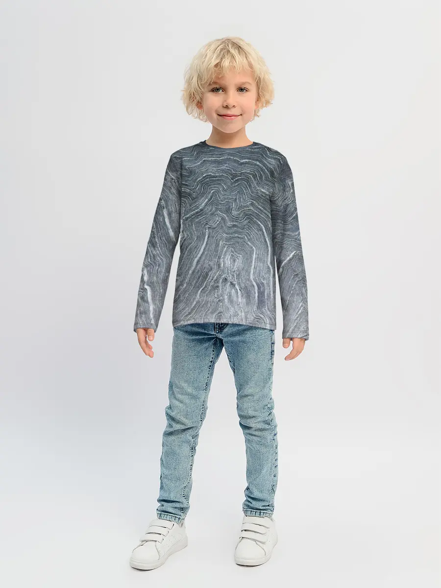 Детский лонгслив / Negative Waves