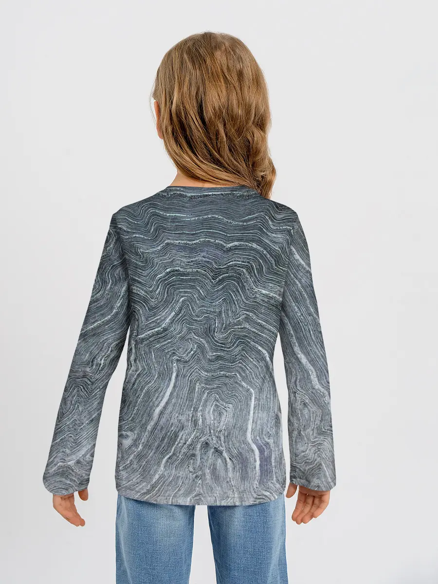 Детский лонгслив / Negative Waves