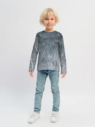 Детский лонгслив / Negative Waves