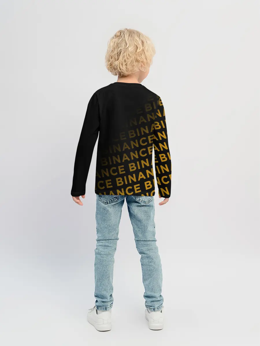 Детский лонгслив / BINANCE / БИНАНС / БАНАН