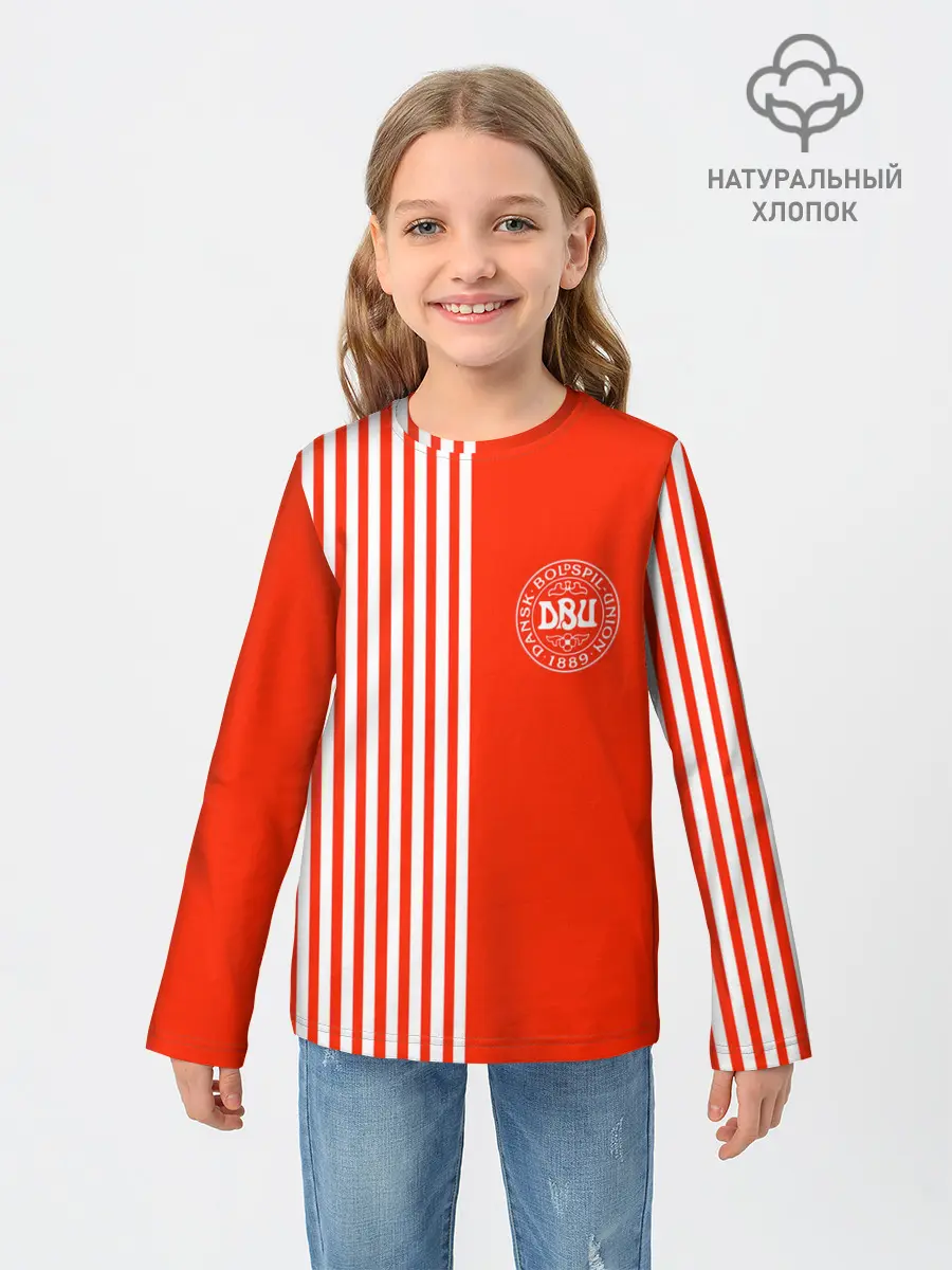 Детский лонгслив / Сборная Дании.