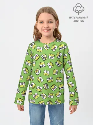Детский лонгслив / Смайлы Лягушки