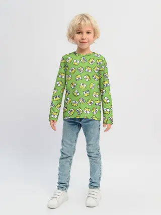 Детский лонгслив / Смайлы Лягушки