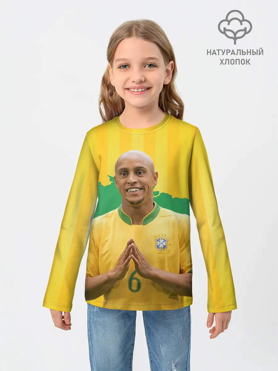 Детский лонгслив / Роберто Карлос | Бразилия