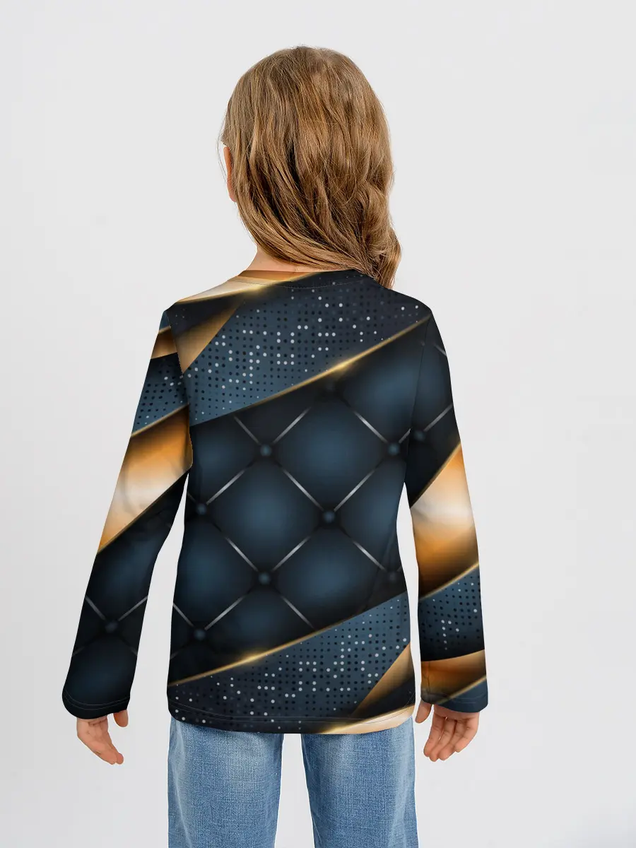 Детский лонгслив / 3D VIP GOLD CORNERS