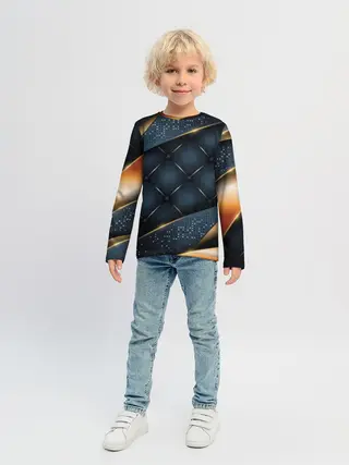 Детский лонгслив / 3D VIP GOLD CORNERS