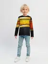 Детский лонгслив / 3D ЗОЛОТЫЕ СОТЫ / БРОНЯ 3Д