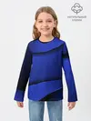 Детский лонгслив / 3D BLUE Вечерний синий цвет