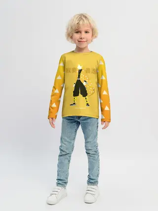 Детский лонгслив / Zenitsu Agatsuma Kimetsu no Yaiba