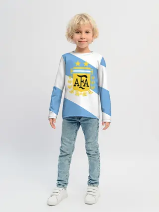 Детский лонгслив / Сборная Аргентины + спина