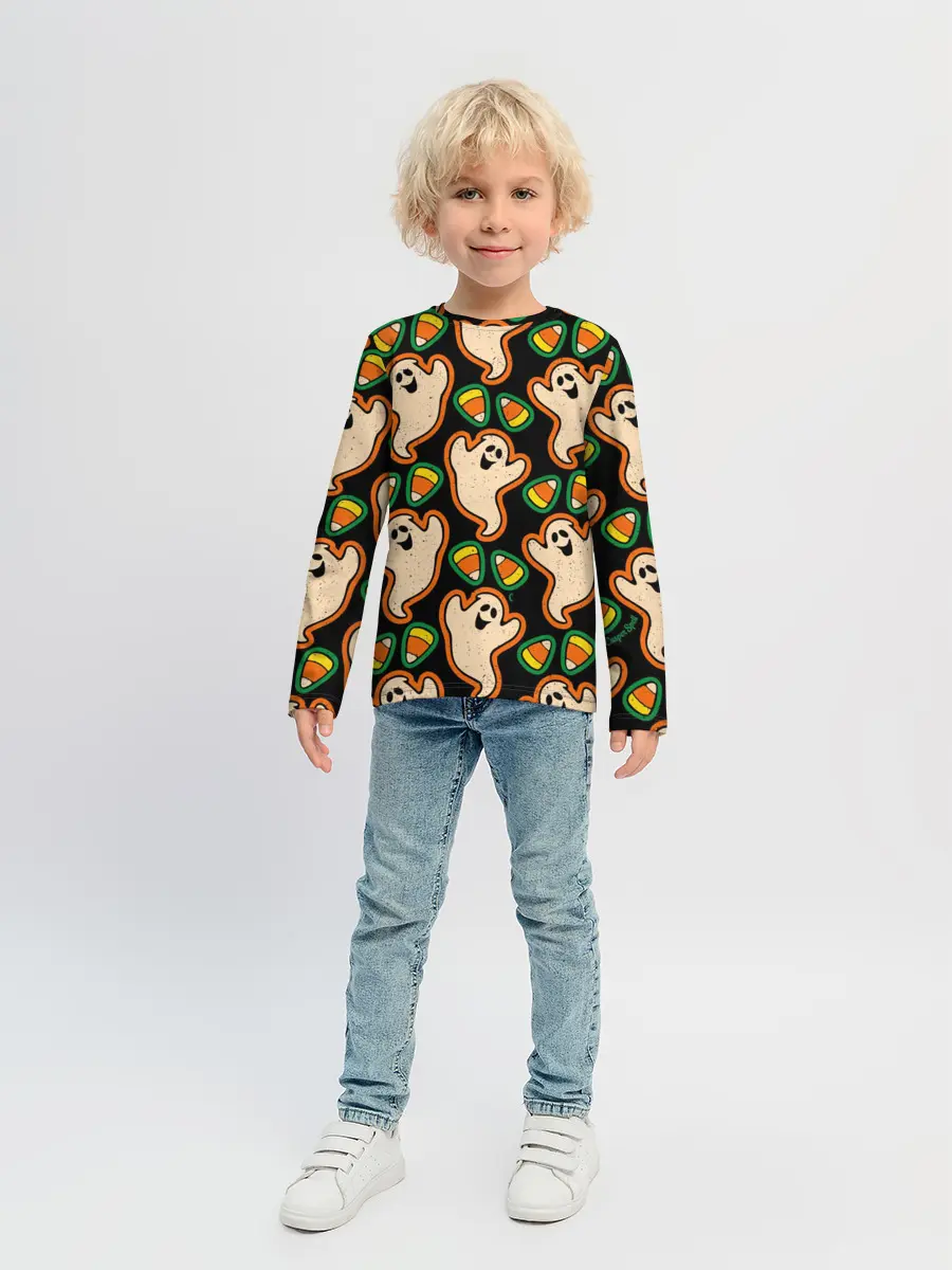 Детский лонгслив / Привидения | Колпаки