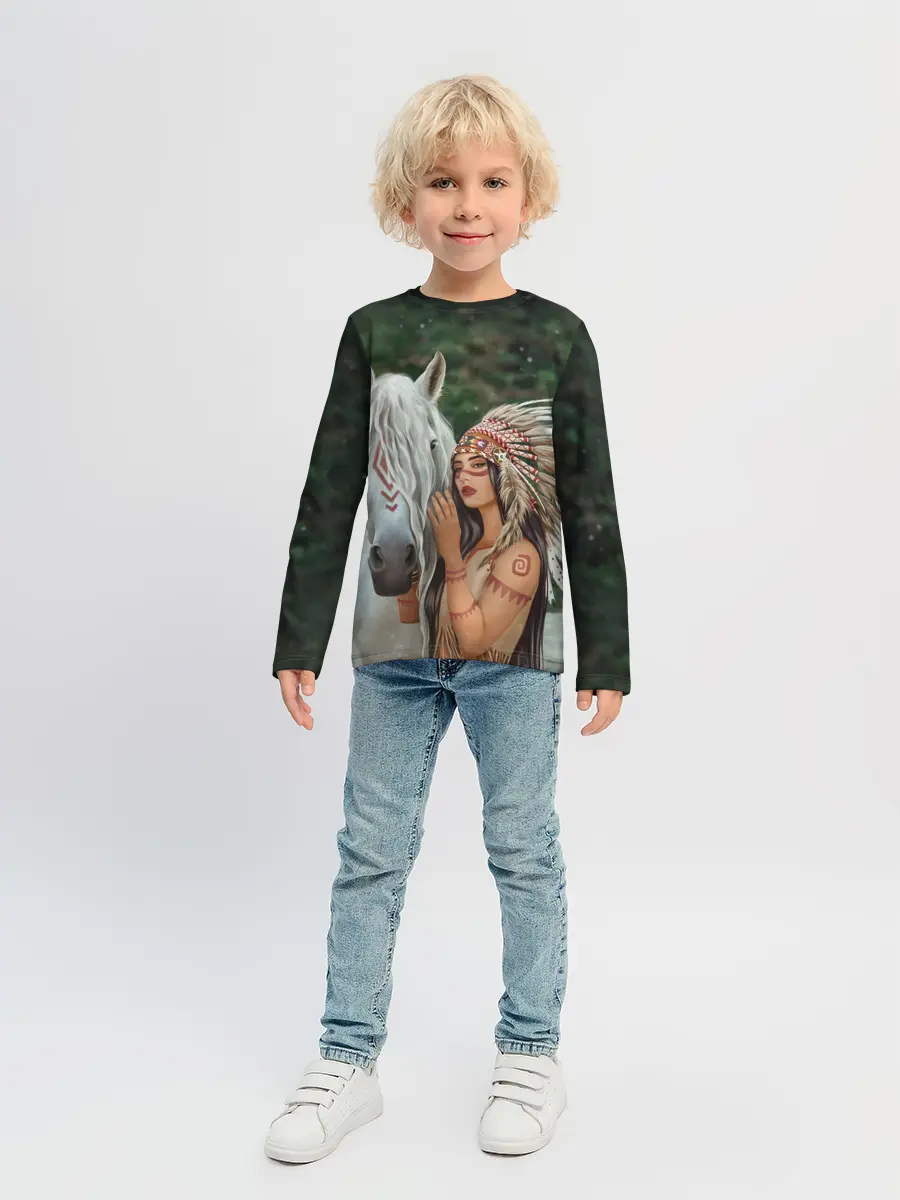 Детский лонгслив / Дочь вождя