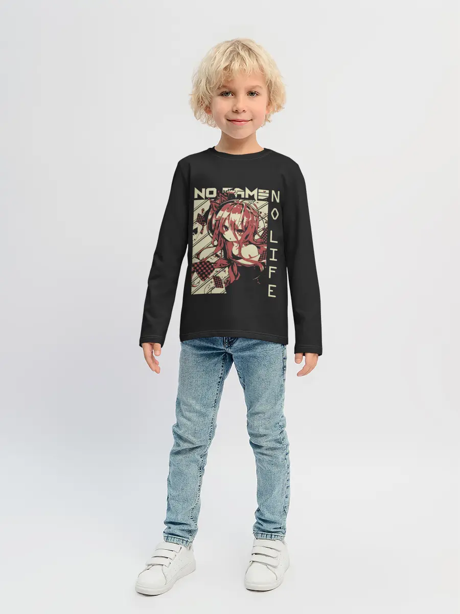 Детский лонгслив / Нет игры нет жизни | Широ