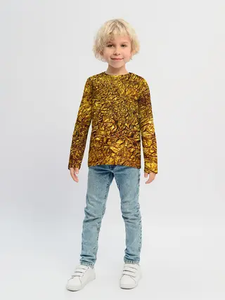 Детский лонгслив / Сусальное золото