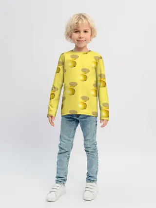 Детский лонгслив / Летние лимоны