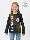 Детский лонгслив / RENAULT РЕНО ЖЕЛТАЯ ГЕОМЕТРИЯ