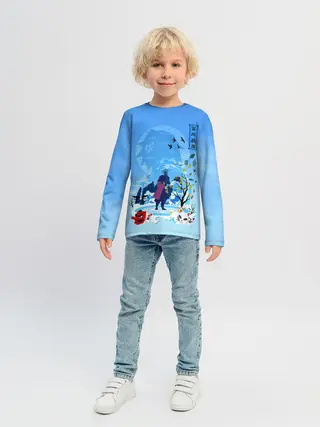 Детский лонгслив / Гию Томиока Kimetsu no Yaiba