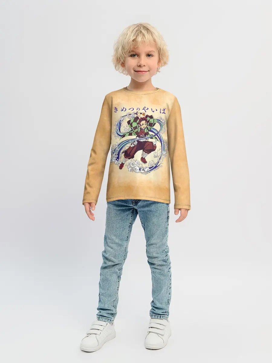 Детский лонгслив / Танджиро Камадо Kimetsu no Yaiba