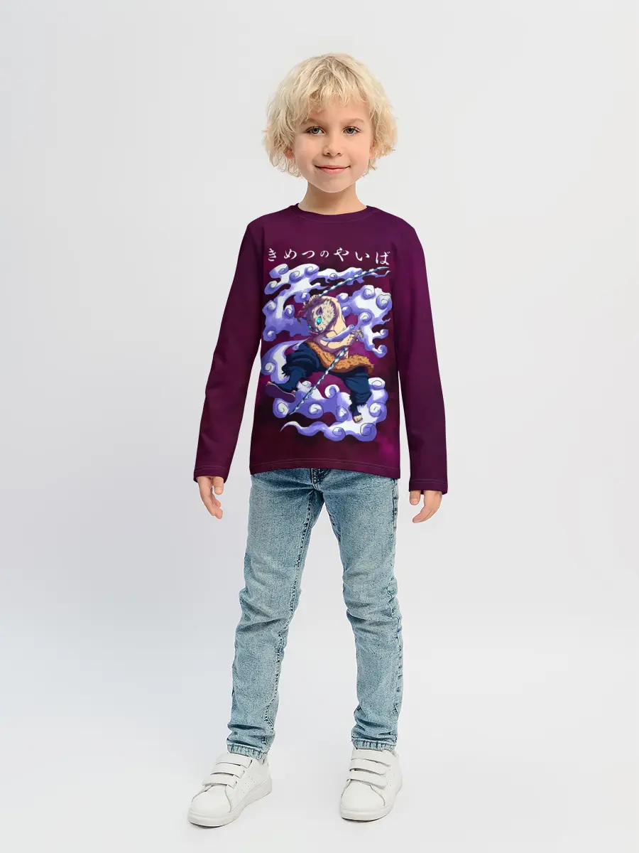 Детский лонгслив / Иноске Хашибира Kimetsu no Yaiba