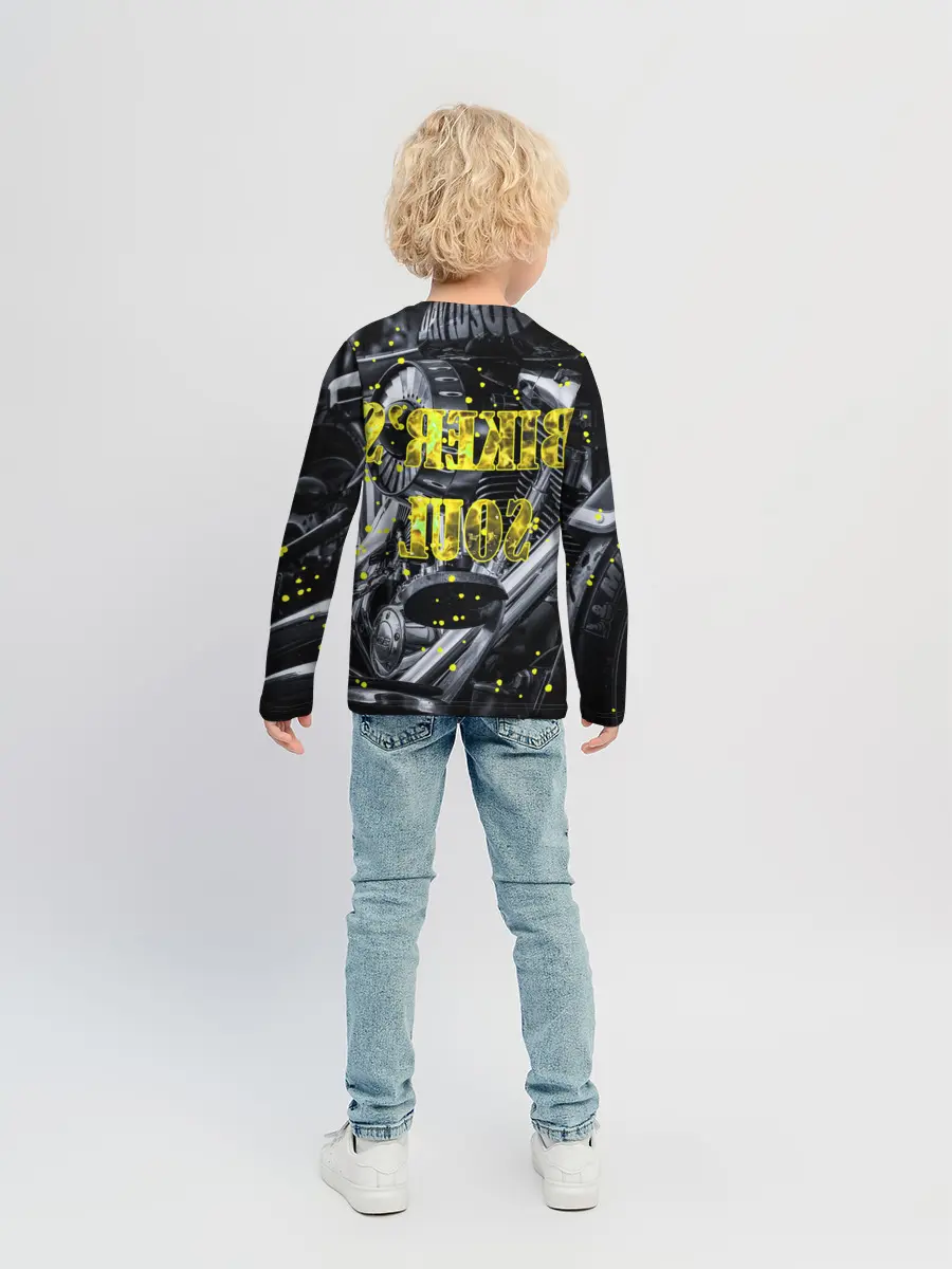 Детский лонгслив / Bikers Soul | Душа байкера