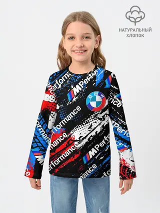 Детский лонгслив / BMW M PERFORMANCE / БМВ ГРАНЖ