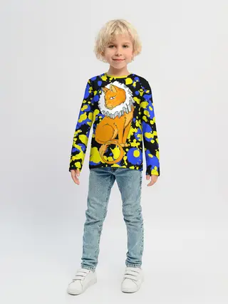 Детский лонгслив / кот аристократ