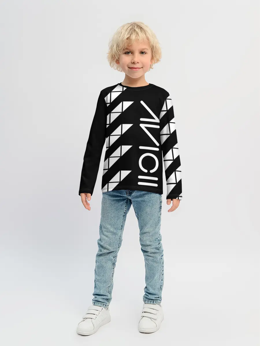 Детский лонгслив / AVICII ГЕОМЕТРИЯ