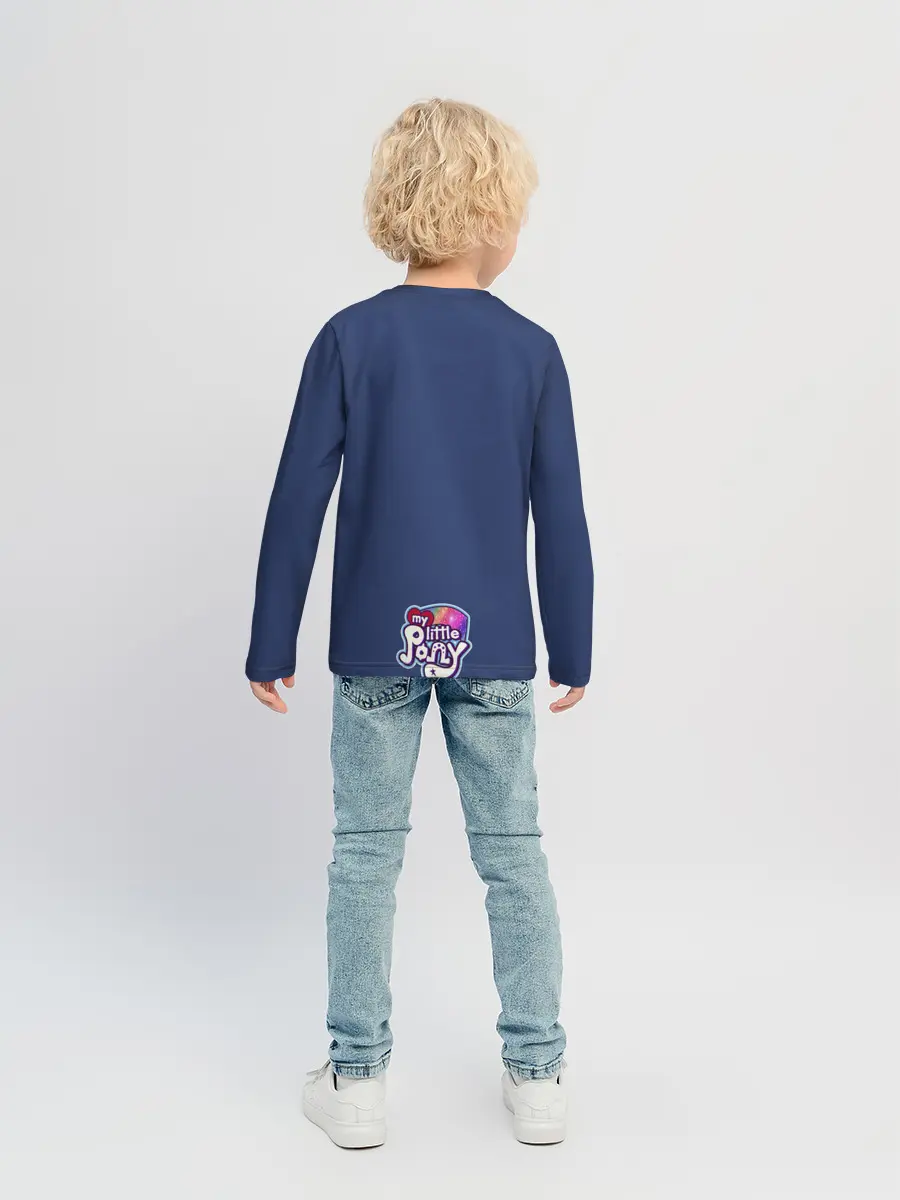 Детский лонгслив / Эплджек в алмазах