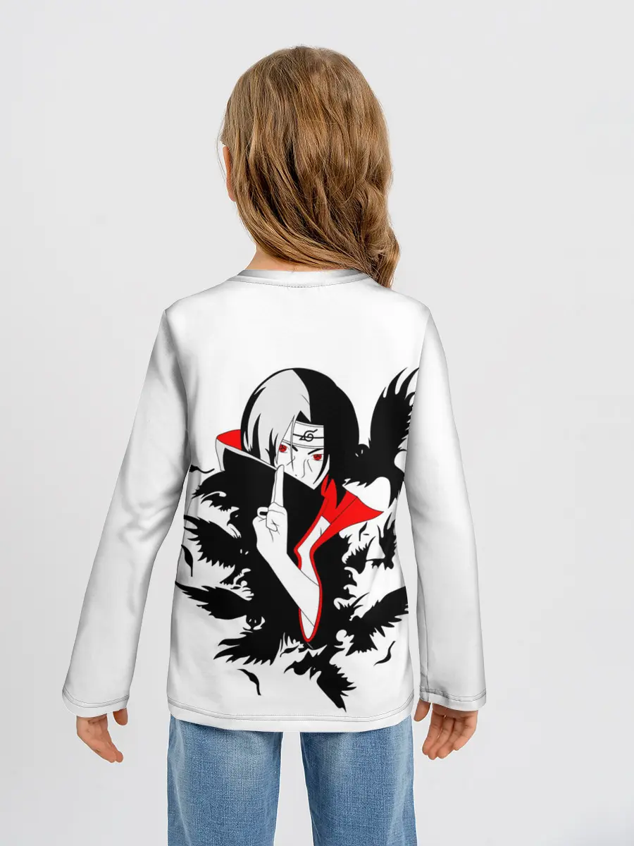 Детский лонгслив / Человек и вороны аниме