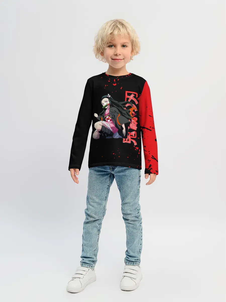 Детский лонгслив / Незуко Камадо Kimetsu no Yaiba