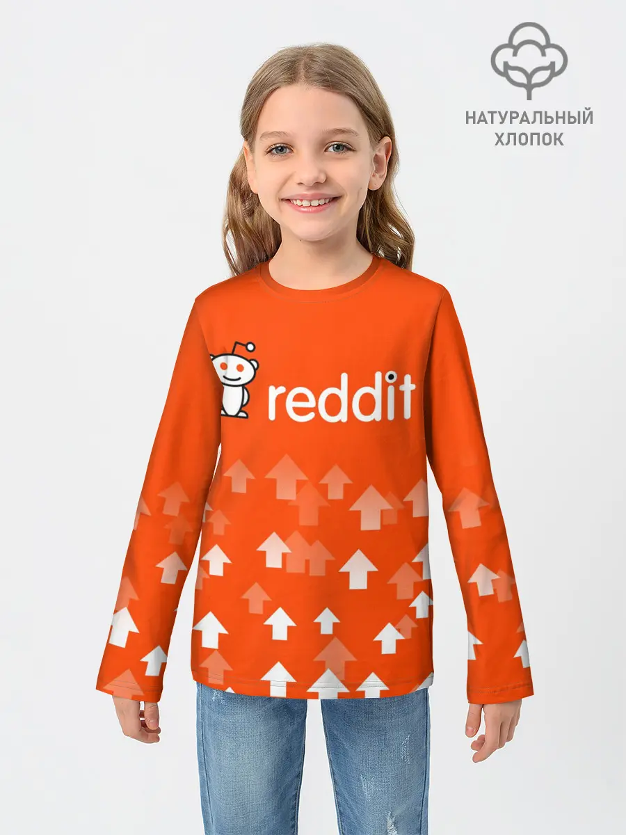 Детский лонгслив / REDDIT / РЕДДИТ / UPVOTED