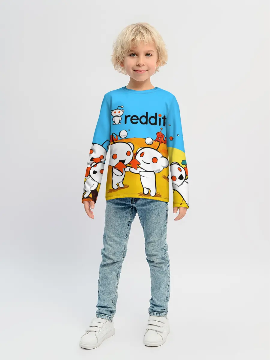 Детский лонгслив / REDDIT / РЕДДИТ / UPVOTE ART