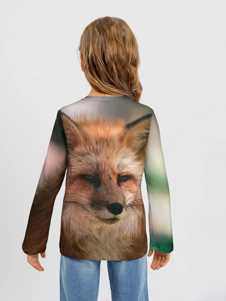 Детский лонгслив / Строгая лисица