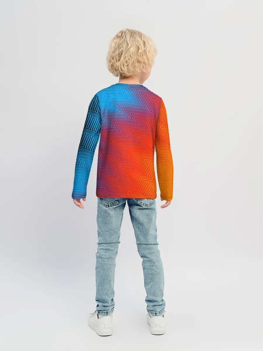 Детский лонгслив / ГРАДИЕНТ АБСТРАКЦИЯ / GRADIENT