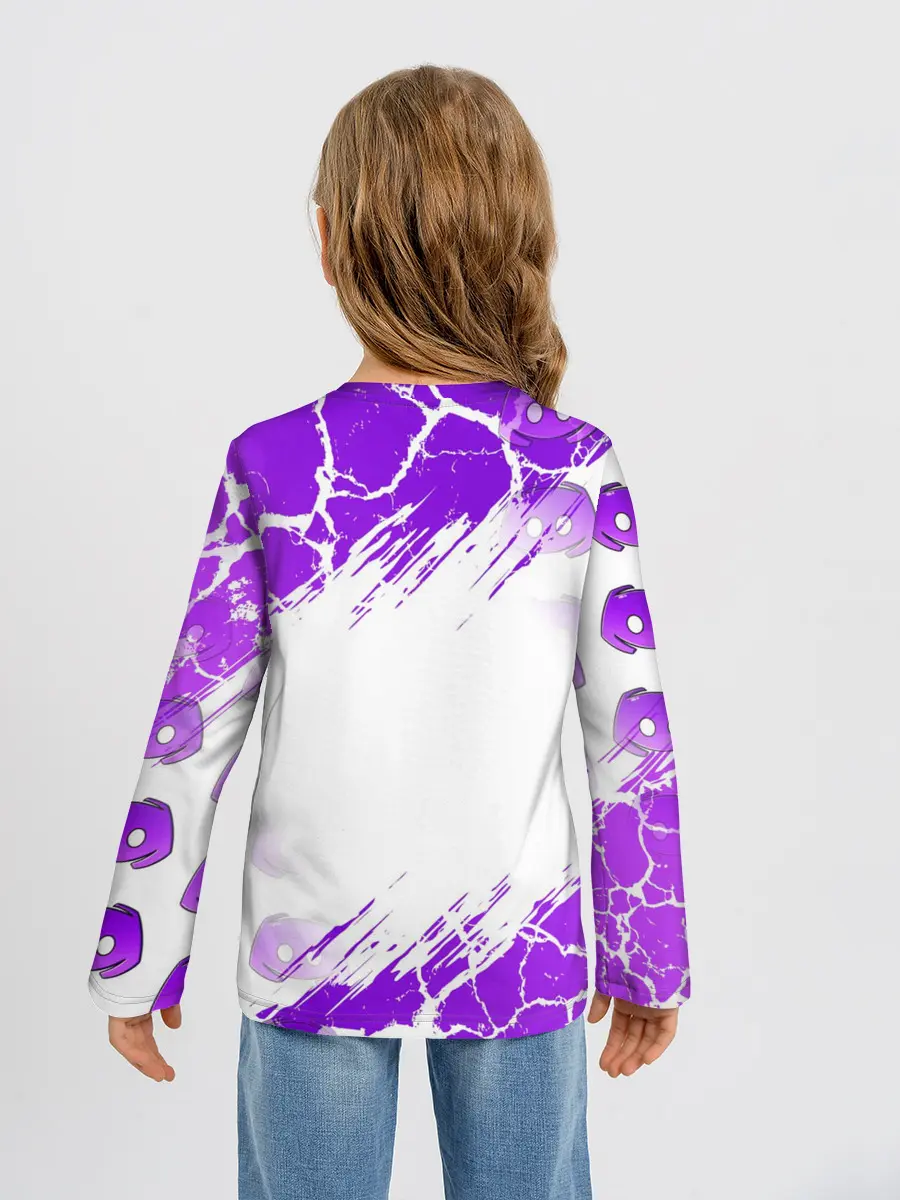 Детский лонгслив / DISCORD / ДИСКОРД / ТРЕЩИНЫ