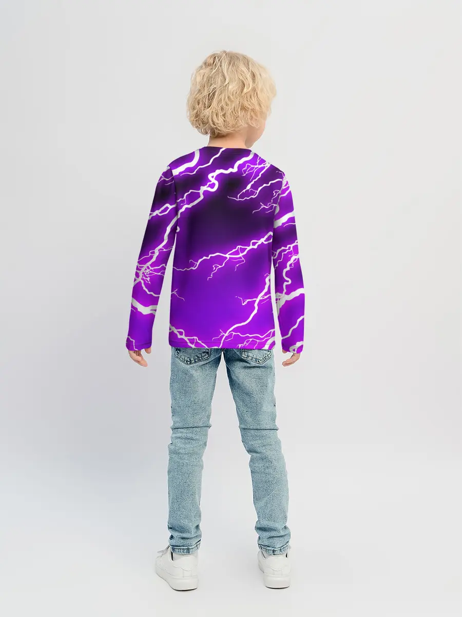 Детский лонгслив / DISCORD / ДИСКОРД / МОЛНИЯ