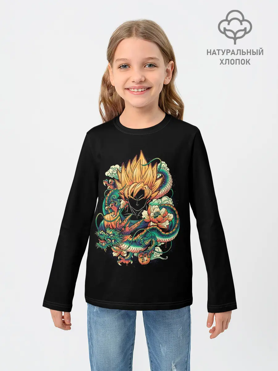 Детский лонгслив / Dragon Ball. Retro Style
