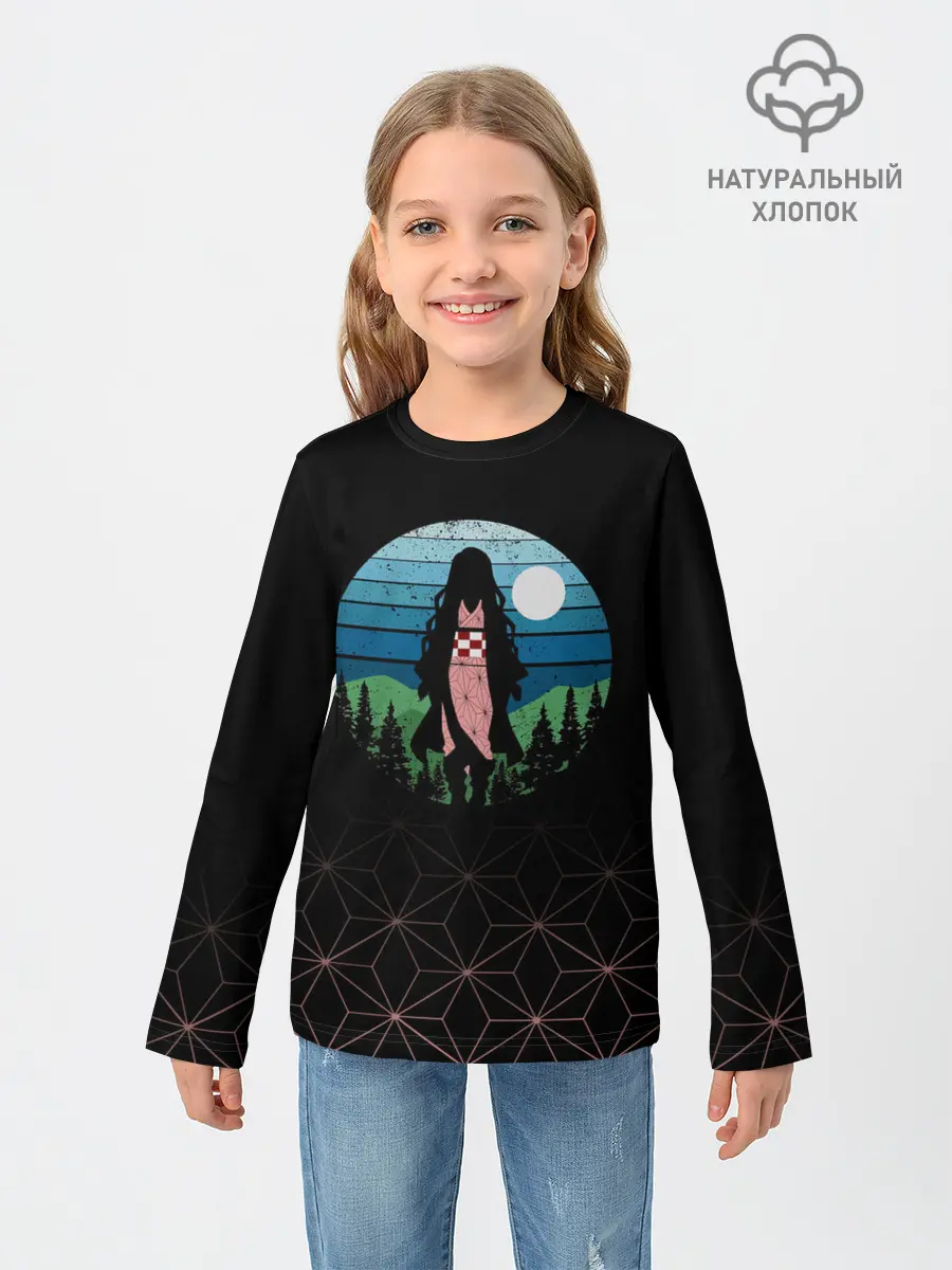 Детский лонгслив / Незуко Камадо Kimetsu no Yaiba