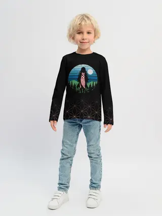 Детский лонгслив / Незуко Камадо Kimetsu no Yaiba