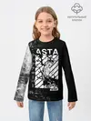 Детский лонгслив / Чёрный Аста | Чёрный Клевер