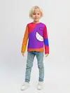 Детский лонгслив / Градиент призрак