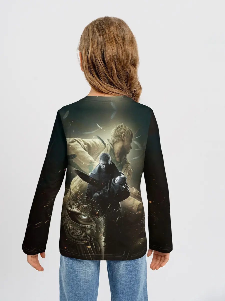 Детский лонгслив / Итан,Крис и деревня RE8