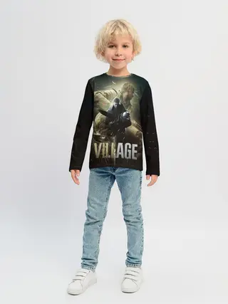 Детский лонгслив / Итан,Крис и деревня RE8