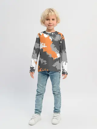 Детский лонгслив / Камуфляж
