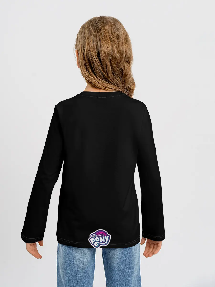 Детский лонгслив / Радуга Дэш х Пинк Флойд