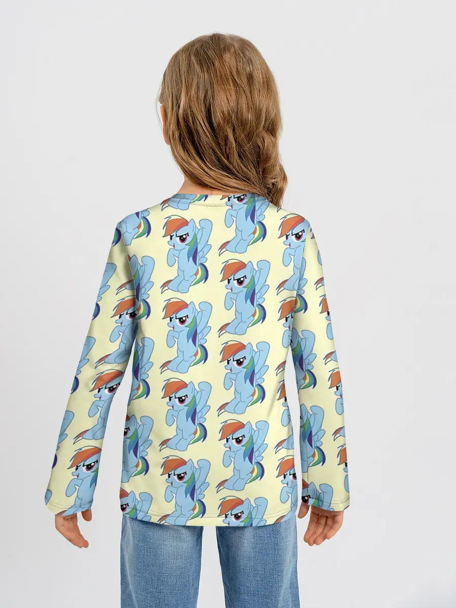 Детский лонгслив / Rainbow Dash