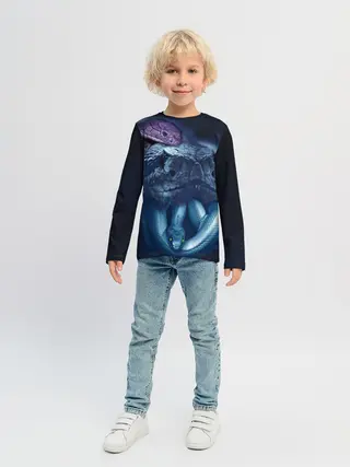 Детский лонгслив / Мифические змеи