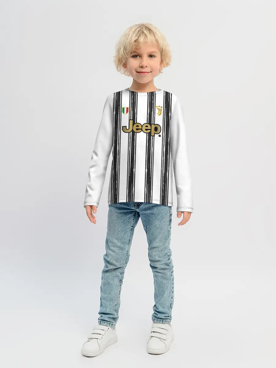 Детский лонгслив / Форма Ювентуса 2020 2021 дом