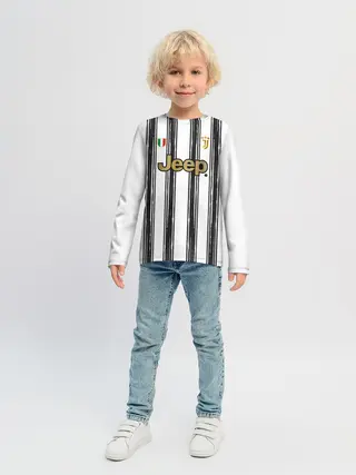 Детский лонгслив / Форма Ювентуса 2020 2021 дом